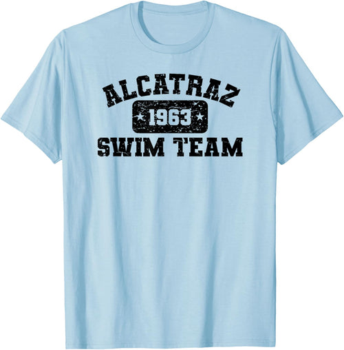 Old Man and the Ts Alcatraz Swim Team - Vintage Athletic Distressed