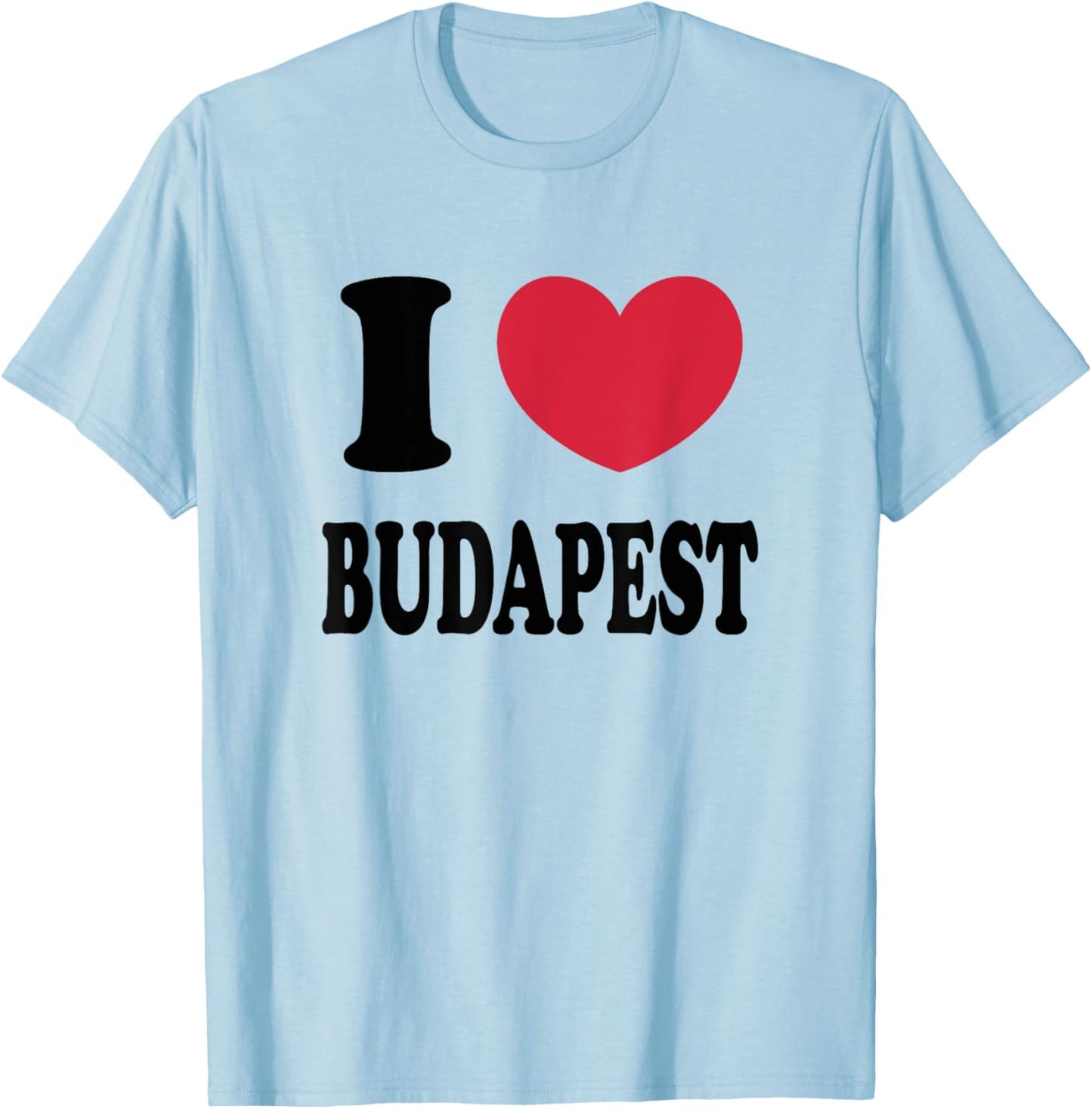 I Love Budapest T-Shirt - T-Shirt | Light Blue