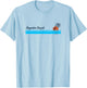 Boynton Beach FL Vintage 70s Palm Trees Design T-Shirt - T-Shirt | Light Blue