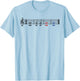 One Fifth Two Fifth Red Fifth Blue Fifth Music Teacher Men Women T-Shirt - T-Shirt | Light Blue