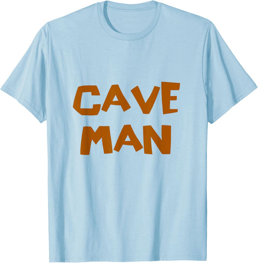 Caveman Halloween Party Costume Cave Rescue Caving Hiking T-Shirt - T-Shirt | Light Blue