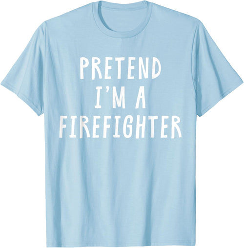 Pretend Im A Firefighter Costume Women Kids Halloween