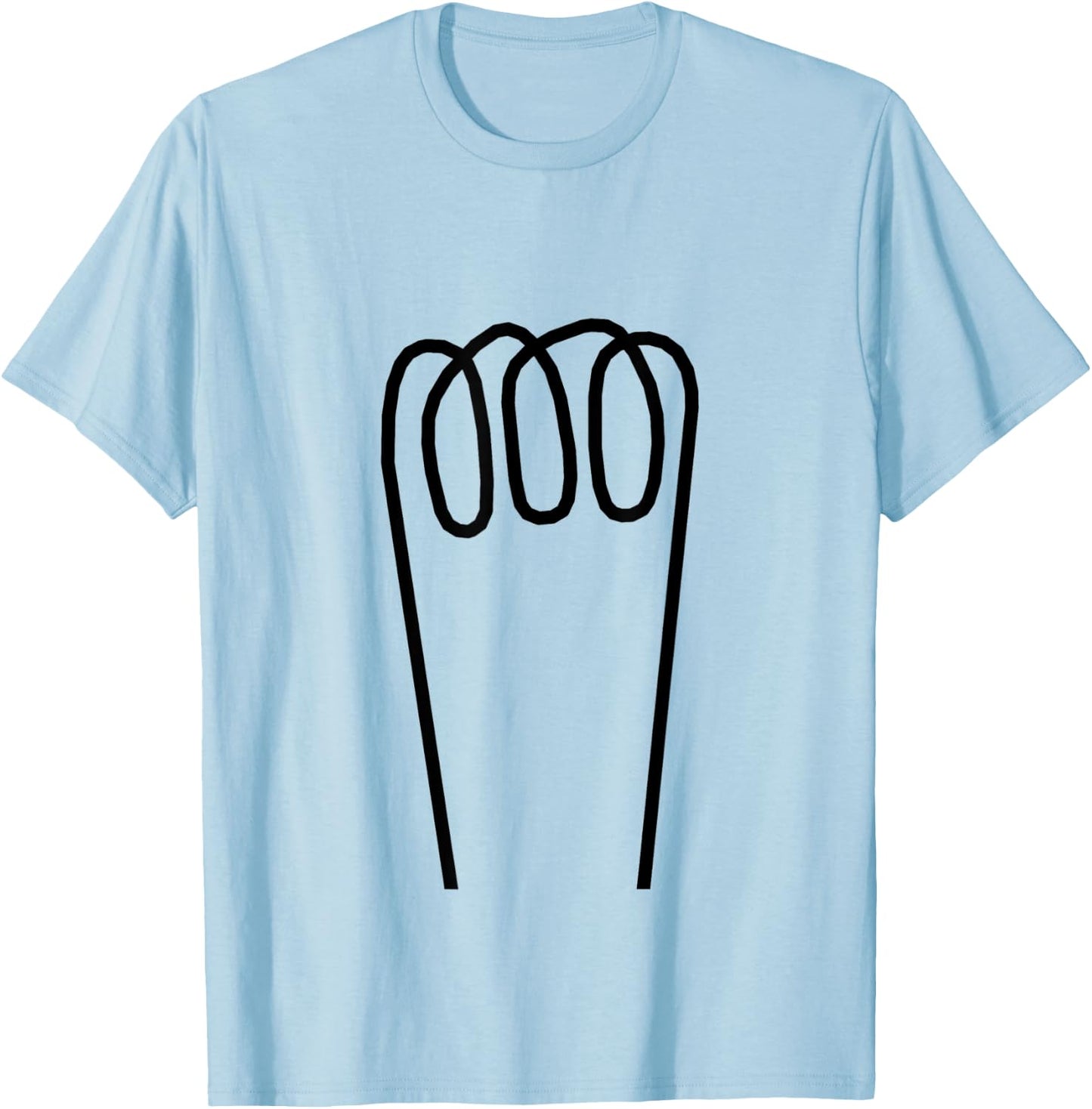 Light Bulb Halloween Costume Funny Lazy Fancy Dress Party T-Shirt - T-Shirt | Light Blue