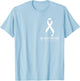 Heart I Wear Orange For Multiple Sclerosis Awareness Month T-Shirt - T-Shirt | Light Blue