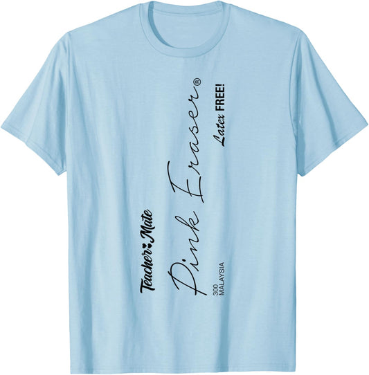 Pink Eraser Halloween Costume for Teachers Students T-Shirt - T-Shirt | Light Blue