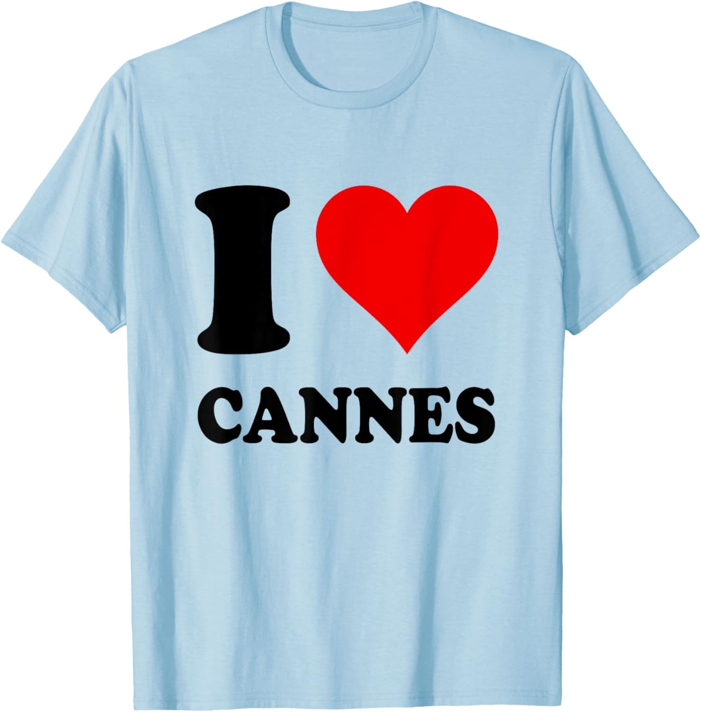 I Love Cannes T-Shirt - T-Shirt | Light Blue