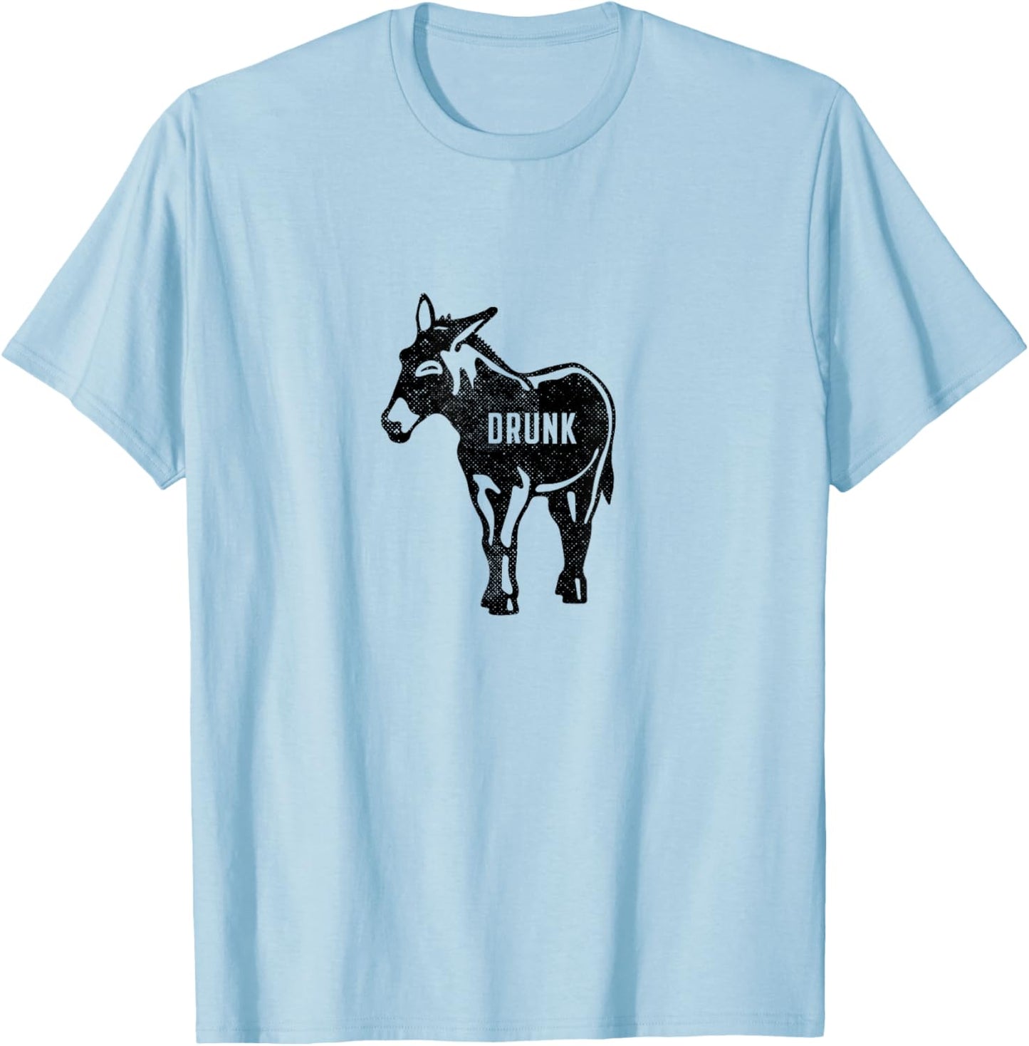 Drunk Ass - Funny T-Shirt - T-Shirt | Light Blue