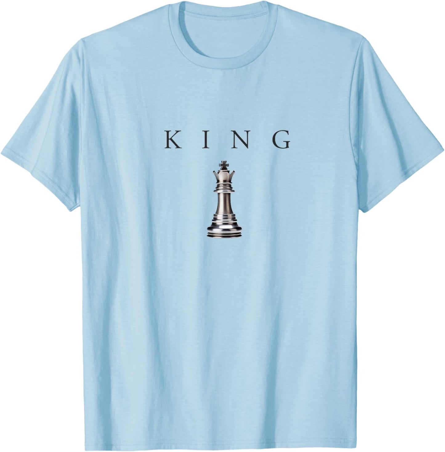 King Chess Status Royal Gamer Kings Streetwear T-Shirt - T-Shirt | Light Blue