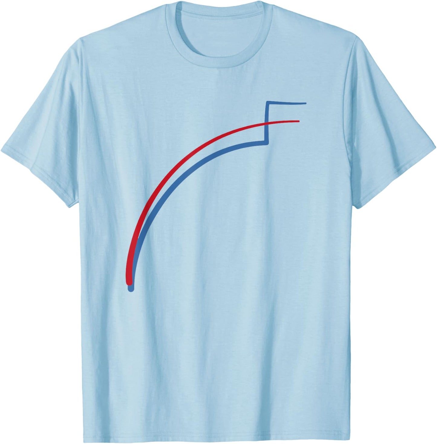 Michigan Wisconsin Trump vs Biden Vote Count Spike T-Shirt - T-Shirt | Light Blue