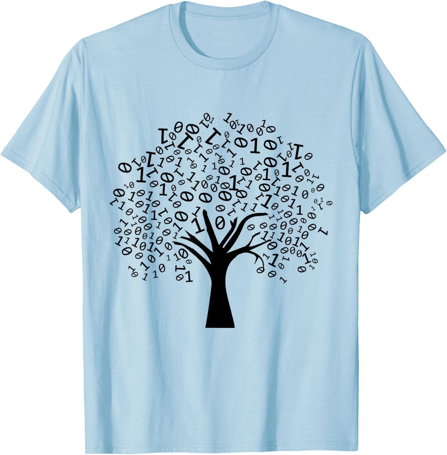 Binary Tree Computer Science Coding Programmer T-Shirt - T-Shirt | Light Blue