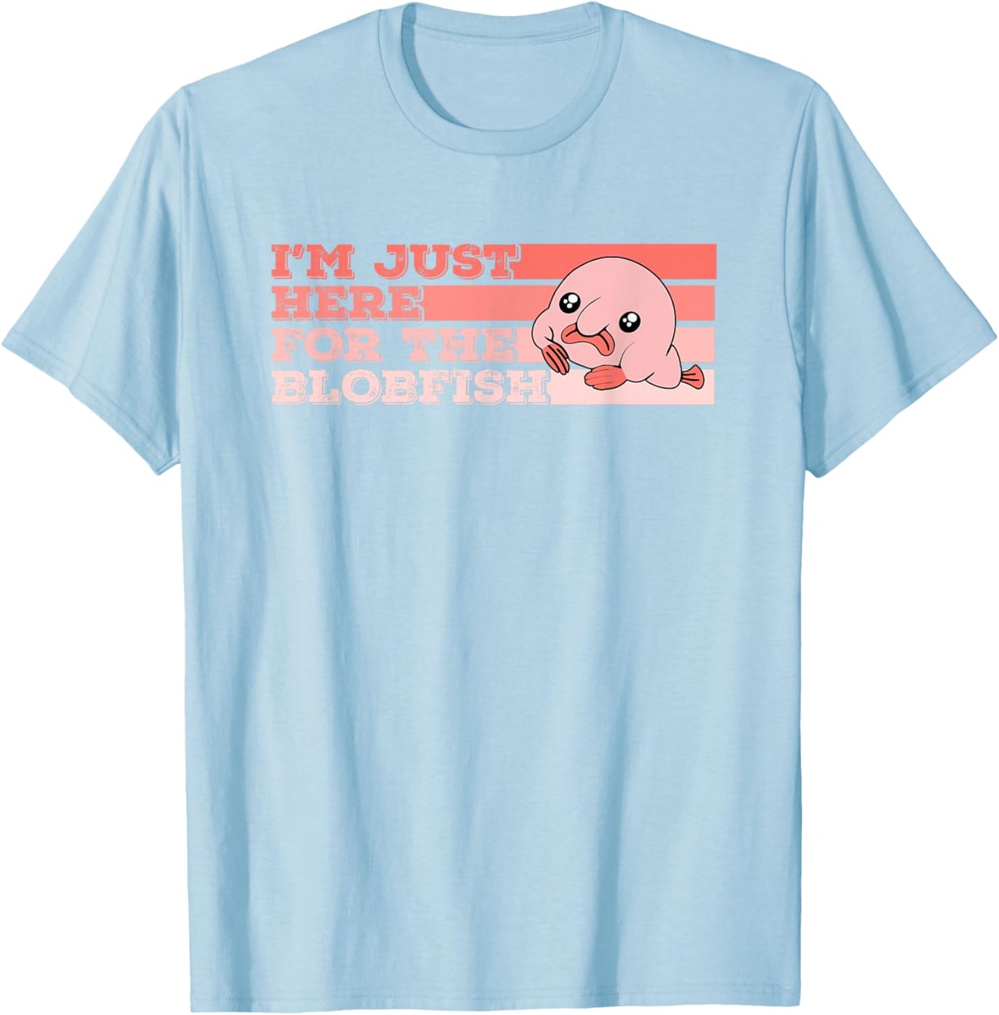 Blob Fish Blobfish T-Shirt - T-Shirt | Light Blue