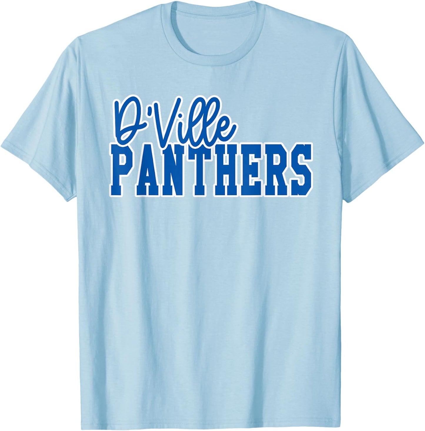 Duncanville High School Panthers T-Shirt - T-Shirt | Light Blue