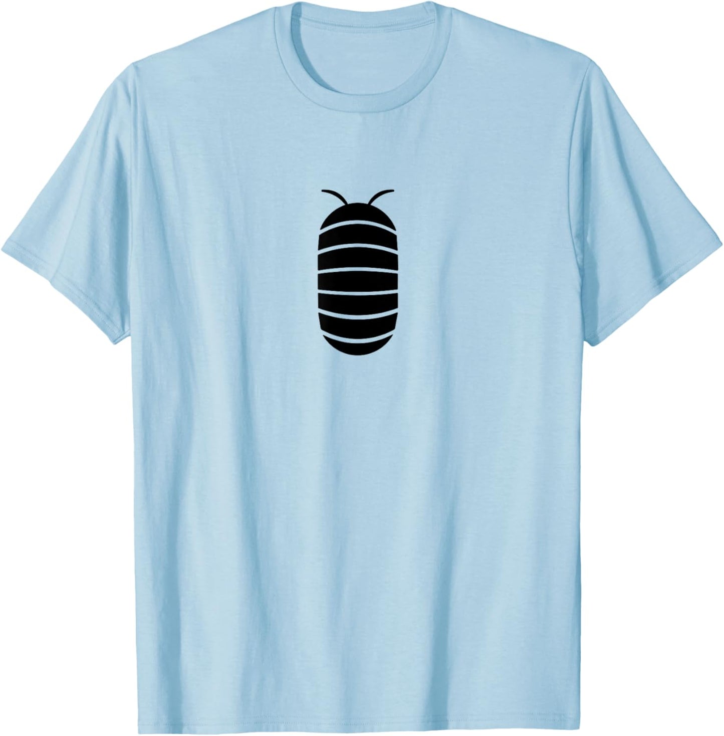 The Curious Texan Minimalist Roly Poly , Small, Grey T-Shirt - T-Shirt | Light Blue