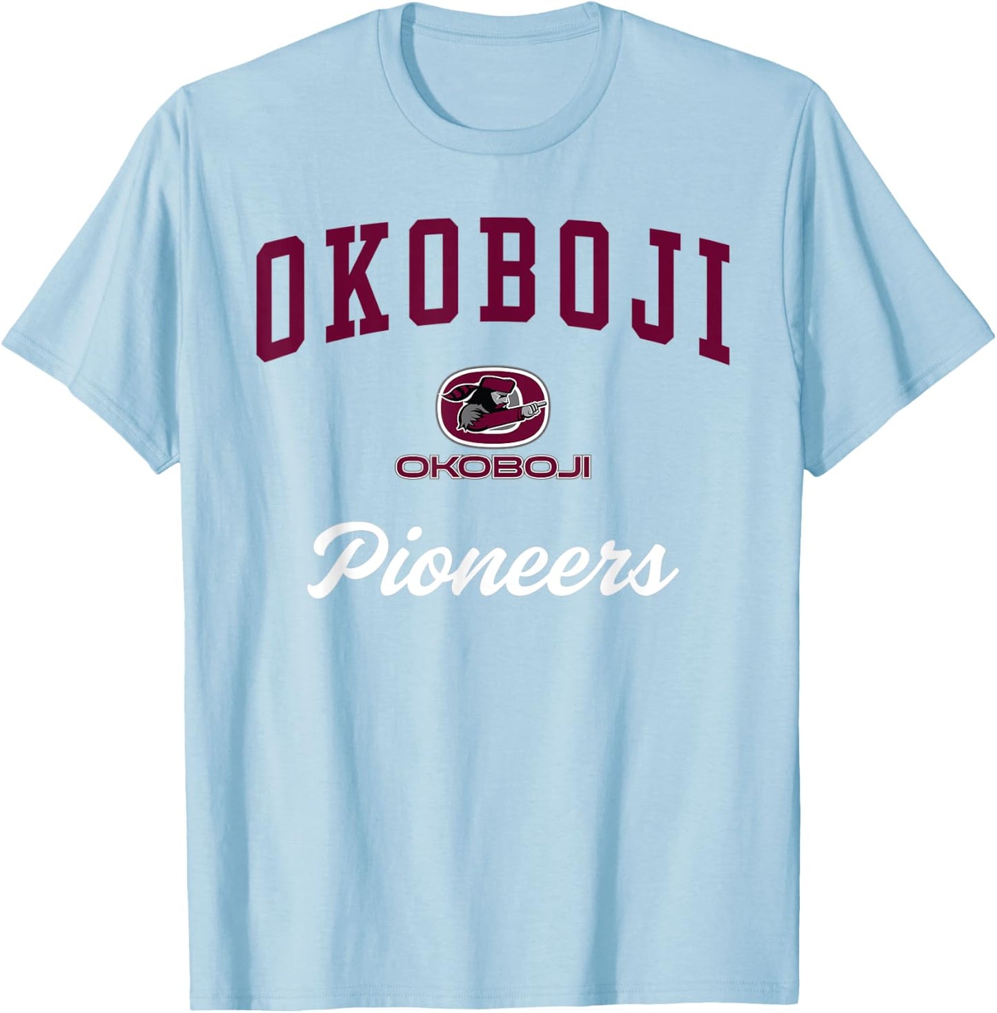 Okoboji School Pioneers T-Shirt - T-Shirt | Light Blue