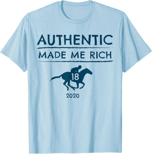 2020 Derby Race Winner Authentic Graphic Horse Racing T-Shirt - T-Shirt | Light Blue