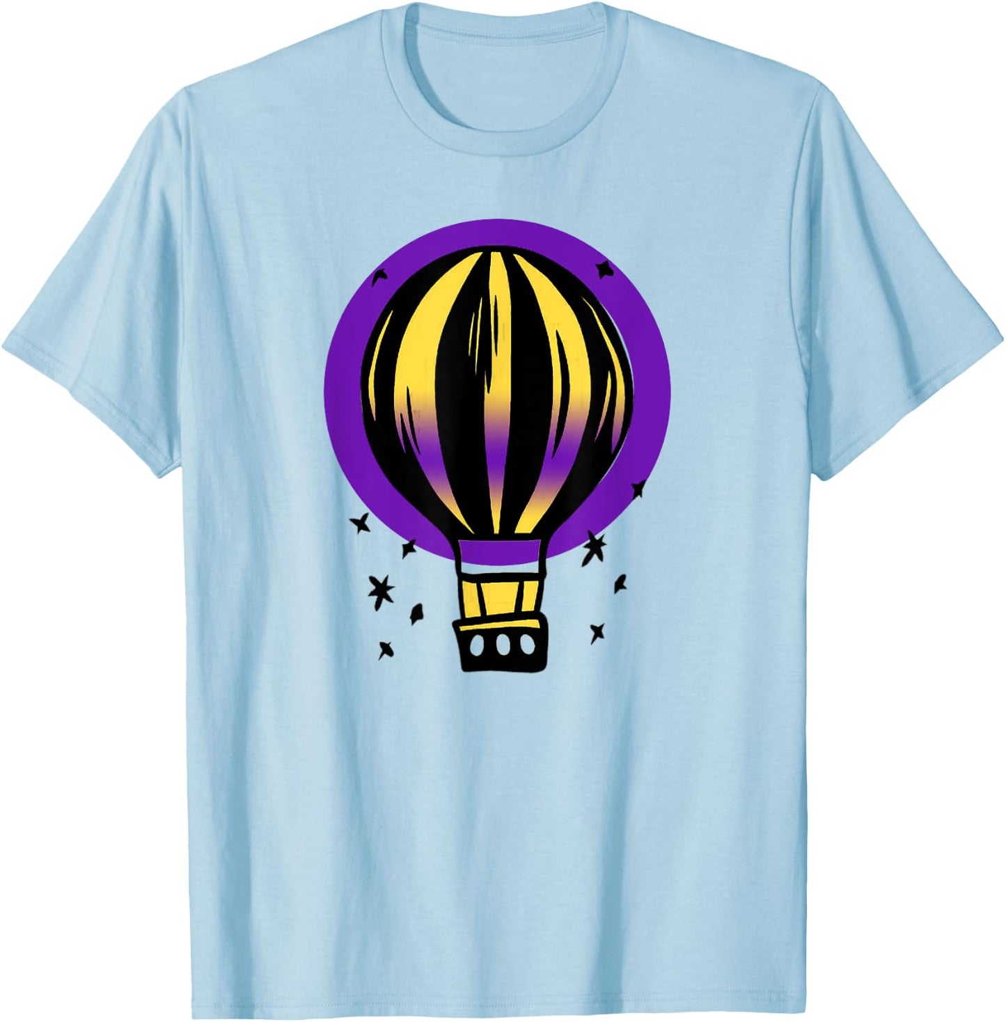 Intersex Pride Hot Air Balloon LGBT Intersex Flag Outdoor T-Shirt - T-Shirt | Light Blue