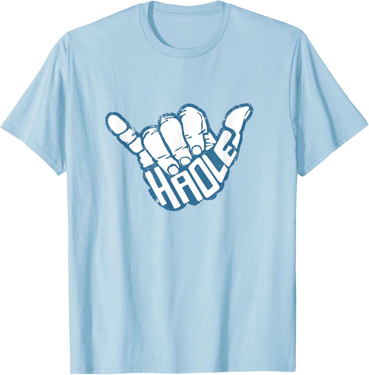 Hawaiian Haole Surf Hawaii Maui Aloha T-Shirt - T-Shirt | Light Blue
