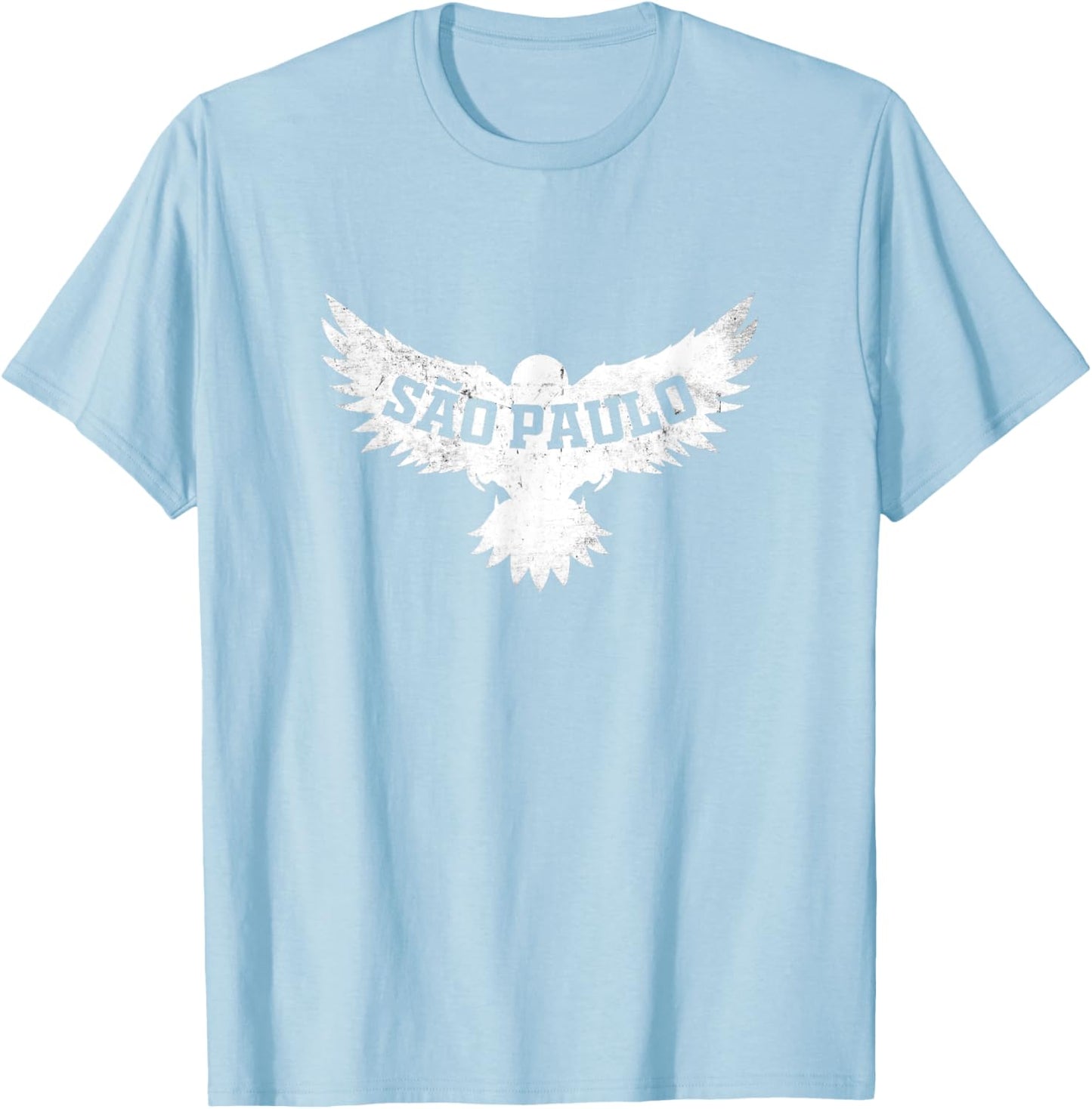 São Paulo Brazil Vacation Brasil Eagle Retro Vintage T-Shirt - T-Shirt | Light Blue