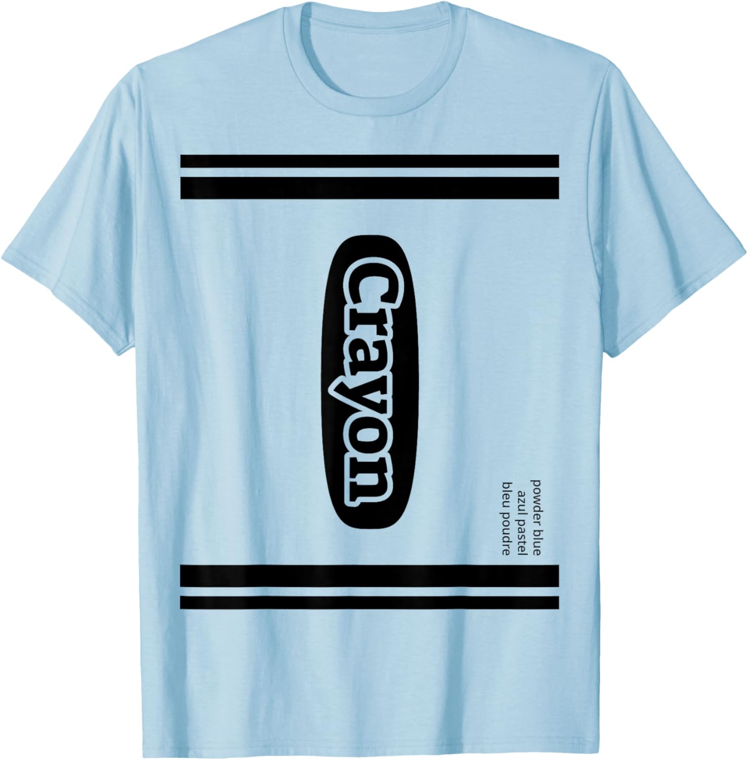 Crayon Powder Blue Group Costume T-Shirt - T-Shirt | Light Blue