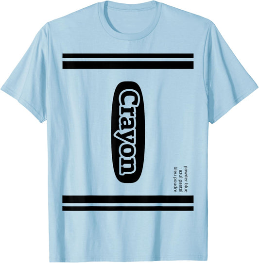 Crayon Powder Blue Group Costume T-Shirt - T-Shirt | Light Blue