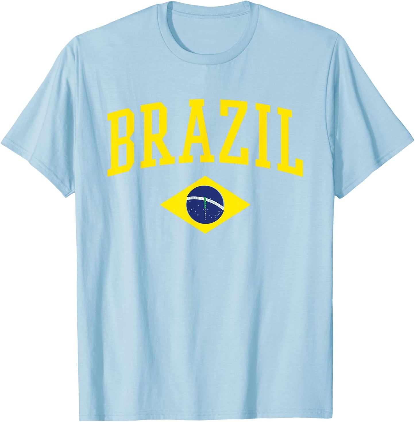 Brazil Flag Green Brasil T-Shirt - T-Shirt | Light Blue