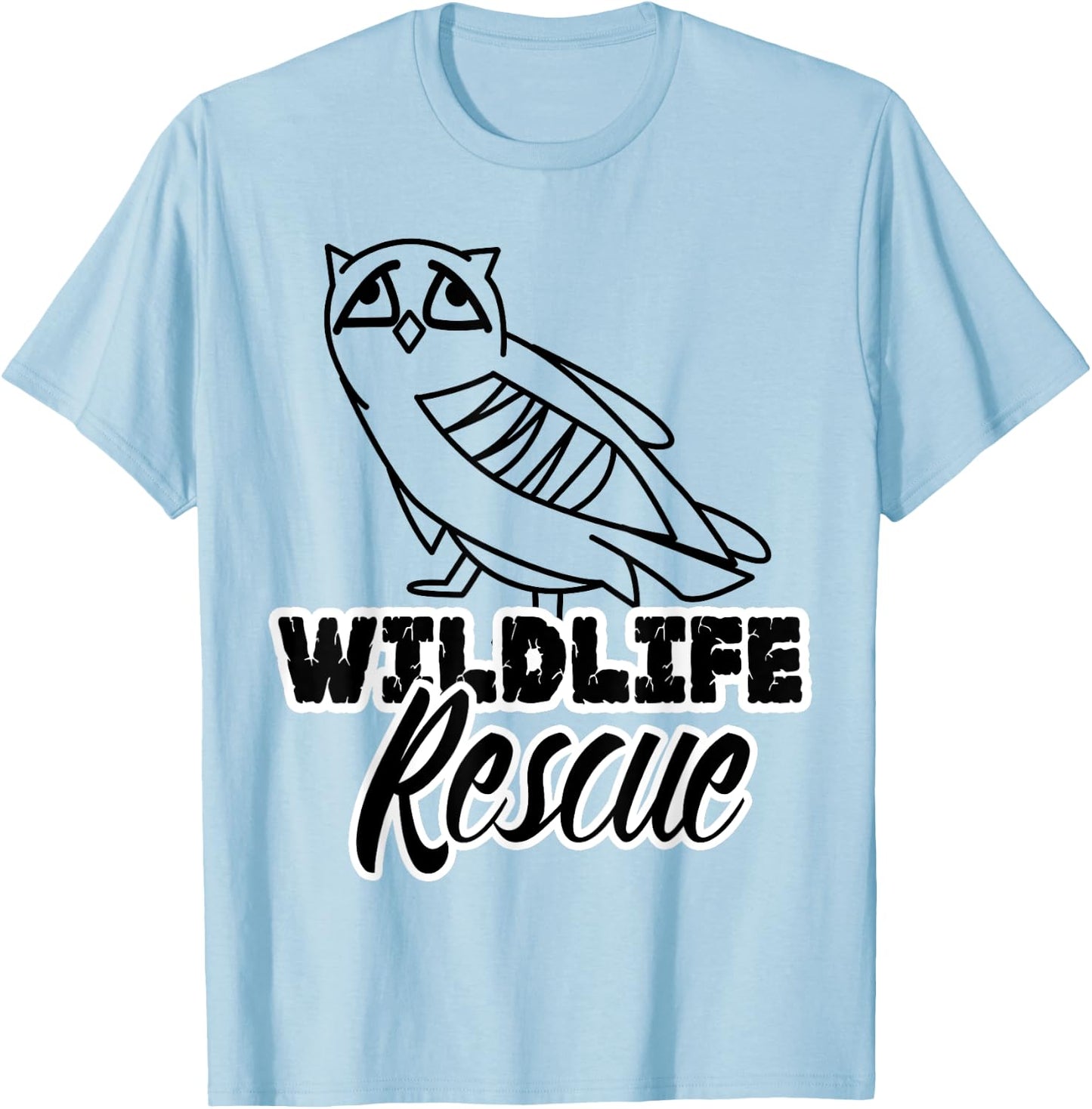 WILDLIFE ANIMAL RESCUE | Animal rights Shirt T-Shirt - T-Shirt | Light Blue