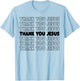 Thank You Jesus Bible Pride Men T-Shirt - T-Shirt | Light Blue
