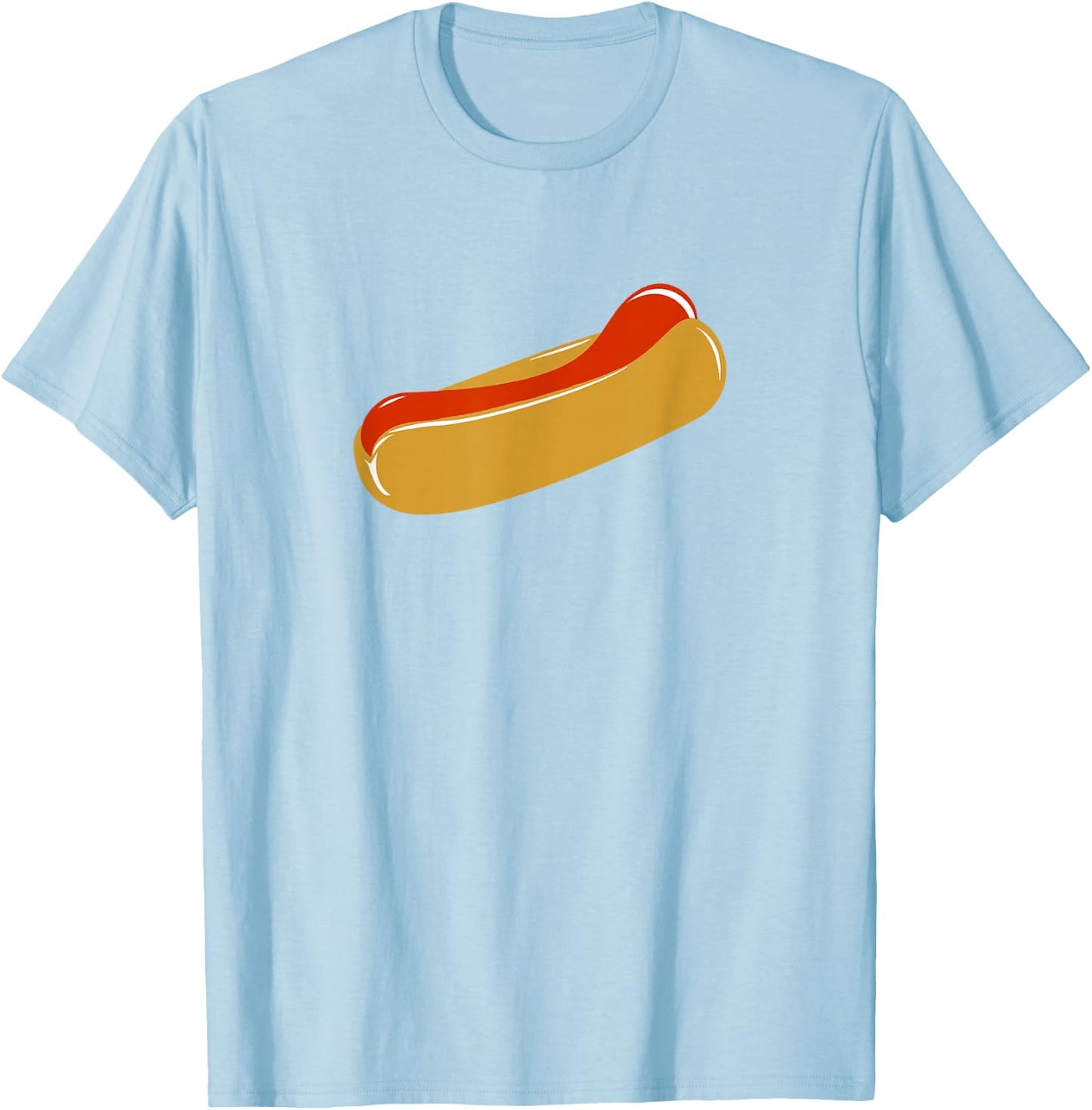 Hot Dog (If I Wanted to Listen to an Asshole I'd Fart) Small T-Shirt - T-Shirt | Light Blue