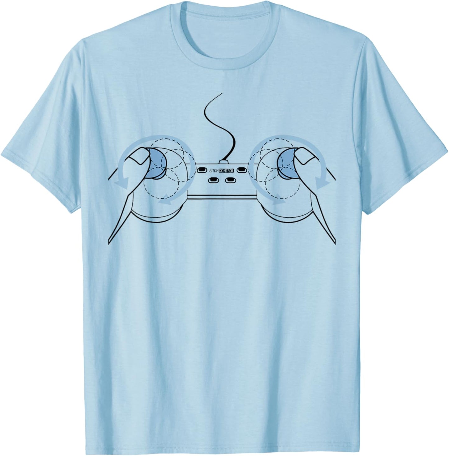 Boob Controller Fun T-Shirt - T-Shirt | Light Blue