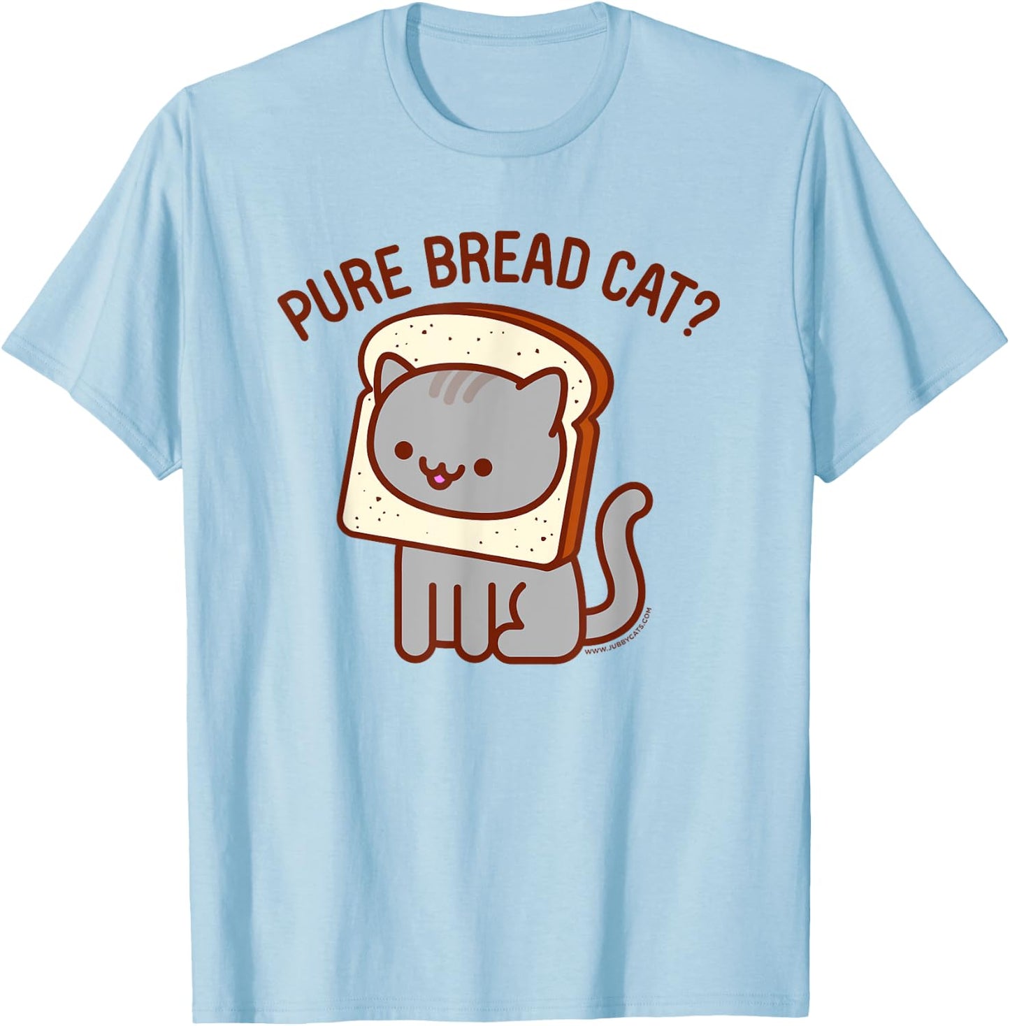 Funny Cat - PURE BREAD CAT? Women Kids T-Shirt - T-Shirt | Light Blue