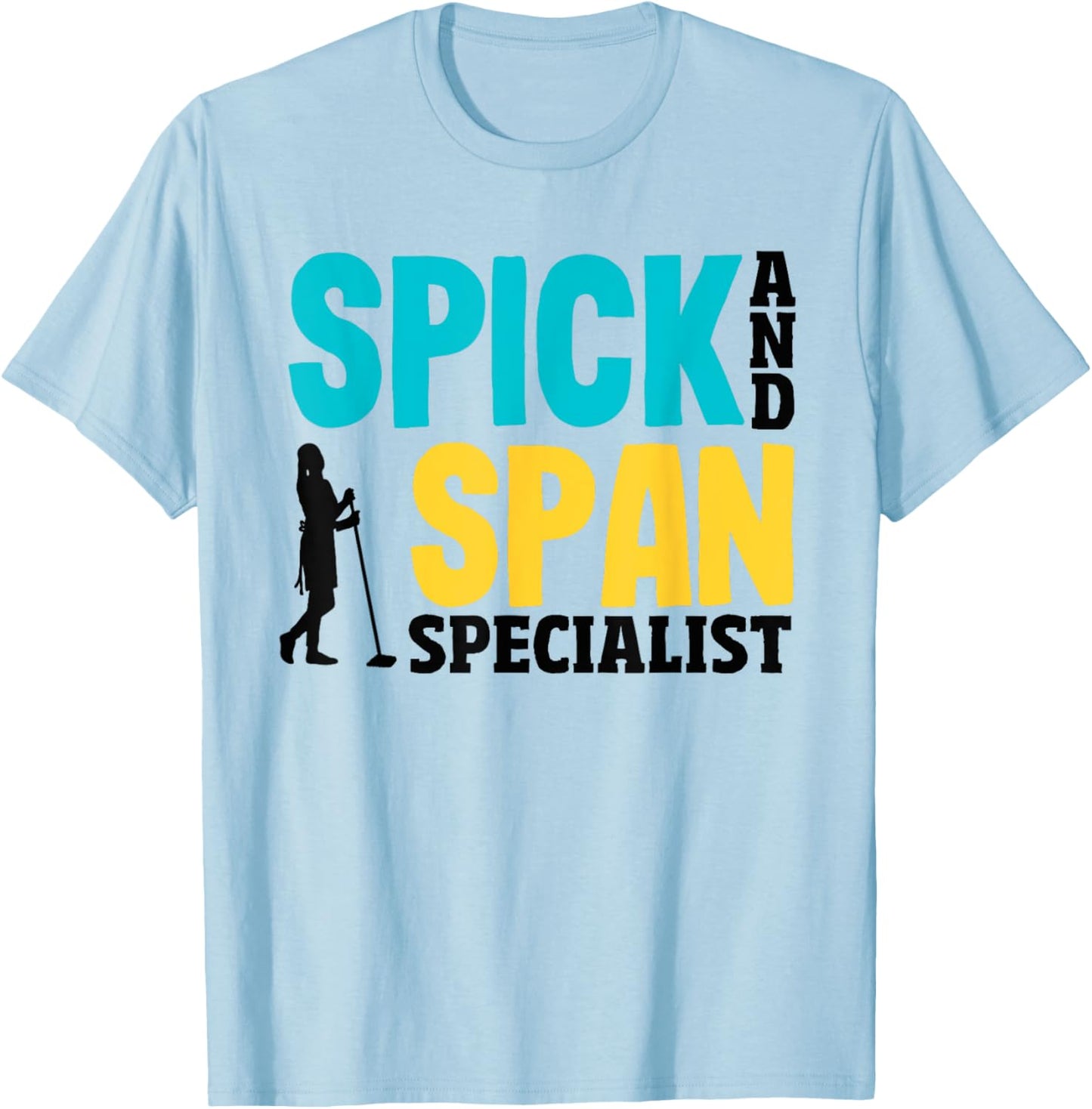 Spick and Span Specialist Clean Team T-Shirt - T-Shirt | Light Blue