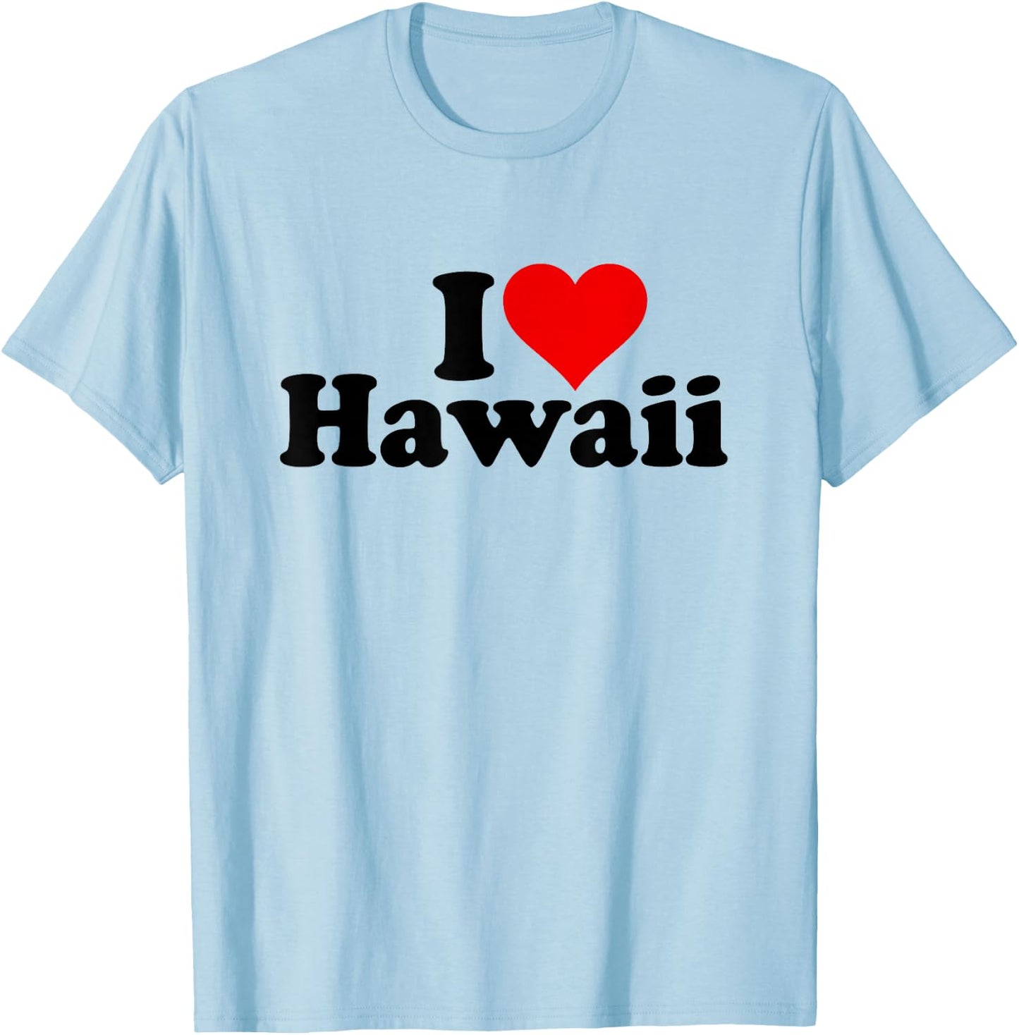 I Love Heart Hawaii T-Shirt - T-Shirt | Light Blue
