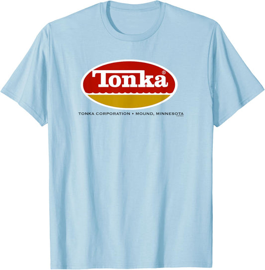 Tonka Construction Tonka Corporation Minnesota Vintage Logo T-Shirt - T-Shirt | Light Blue