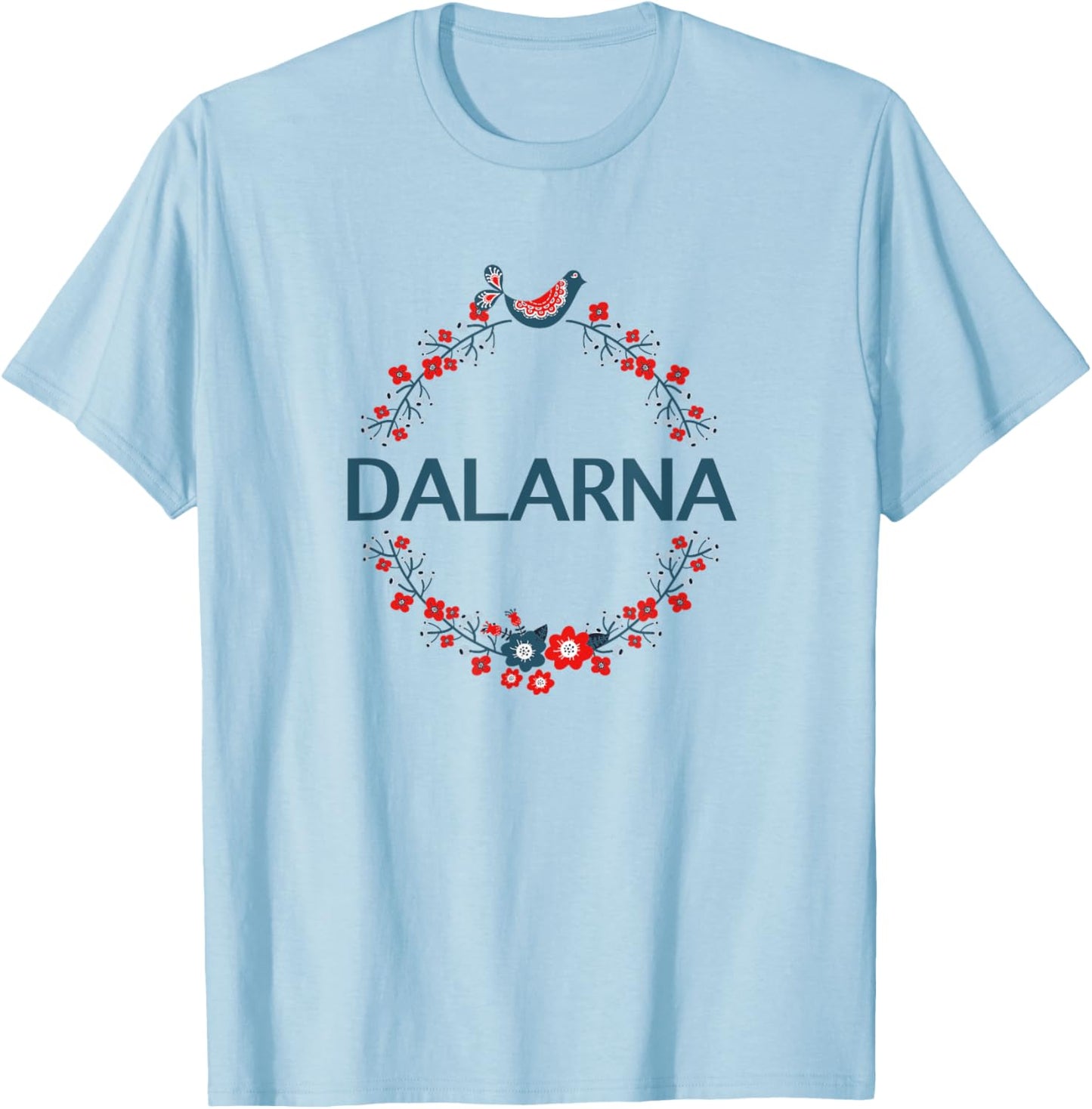Dalarna Sweden Sverige T-Shirt - T-Shirt | Light Blue