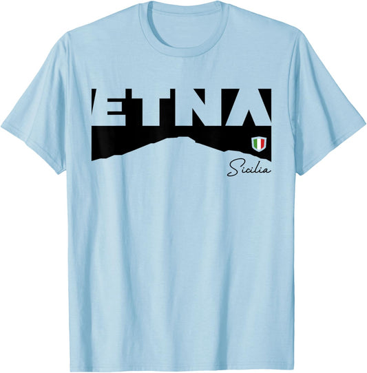 Mount Etna Mongibello Sicily Hike Volcano Hiking Gifts Italy T-Shirt - T-Shirt | Light Blue