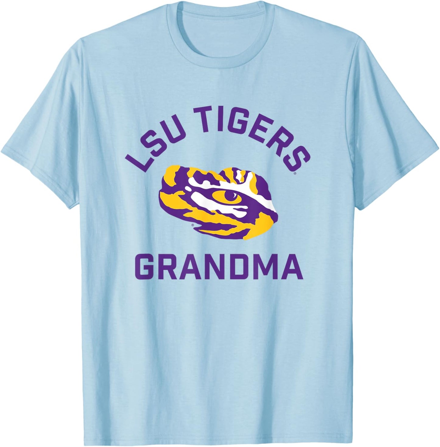 LSU Tigers Arched Grandma T-Shirt - T-Shirt | Light Blue