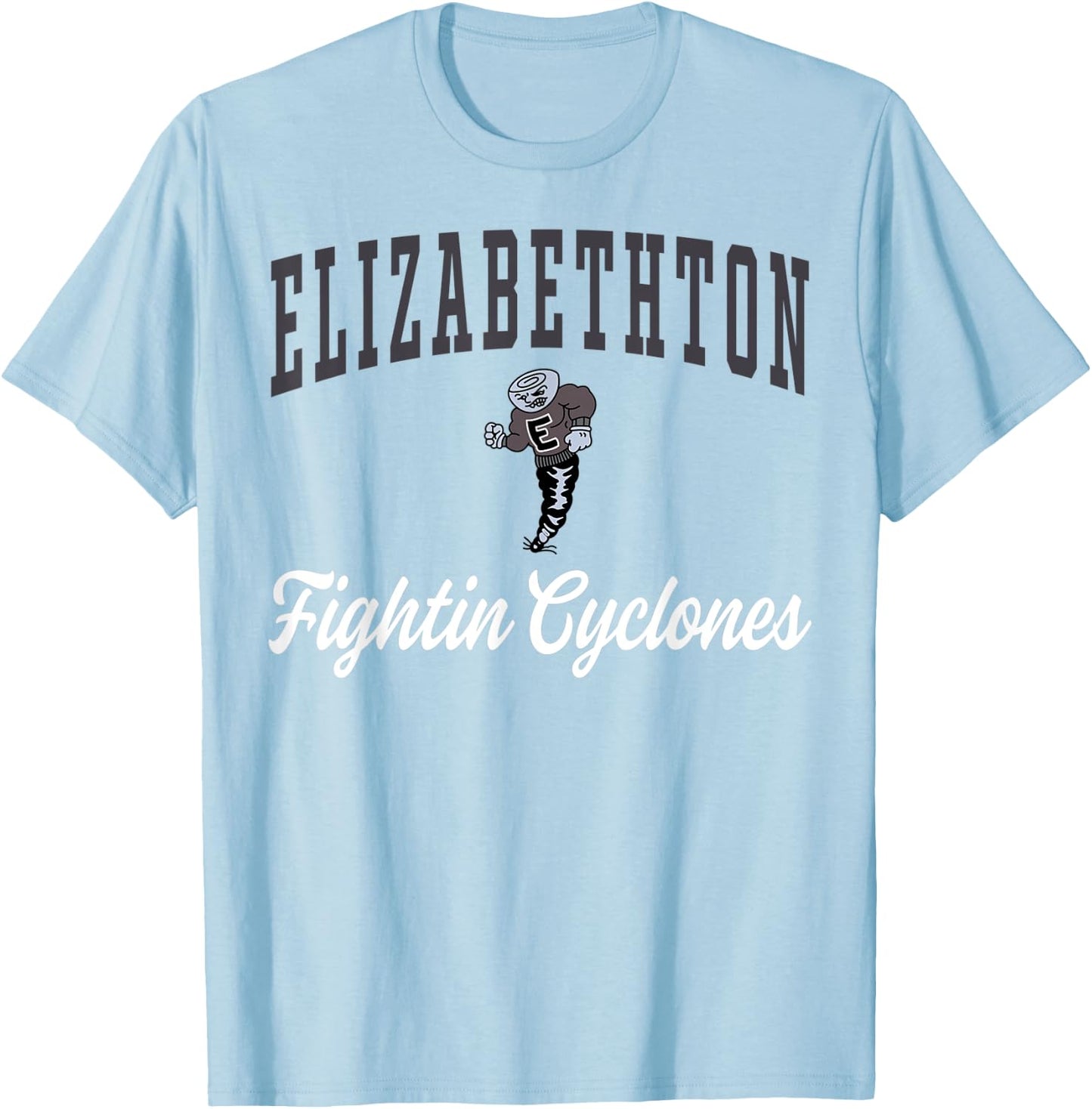Elizabethton High School Fightin Cyclones C3 T-Shirt - T-Shirt | Light Blue