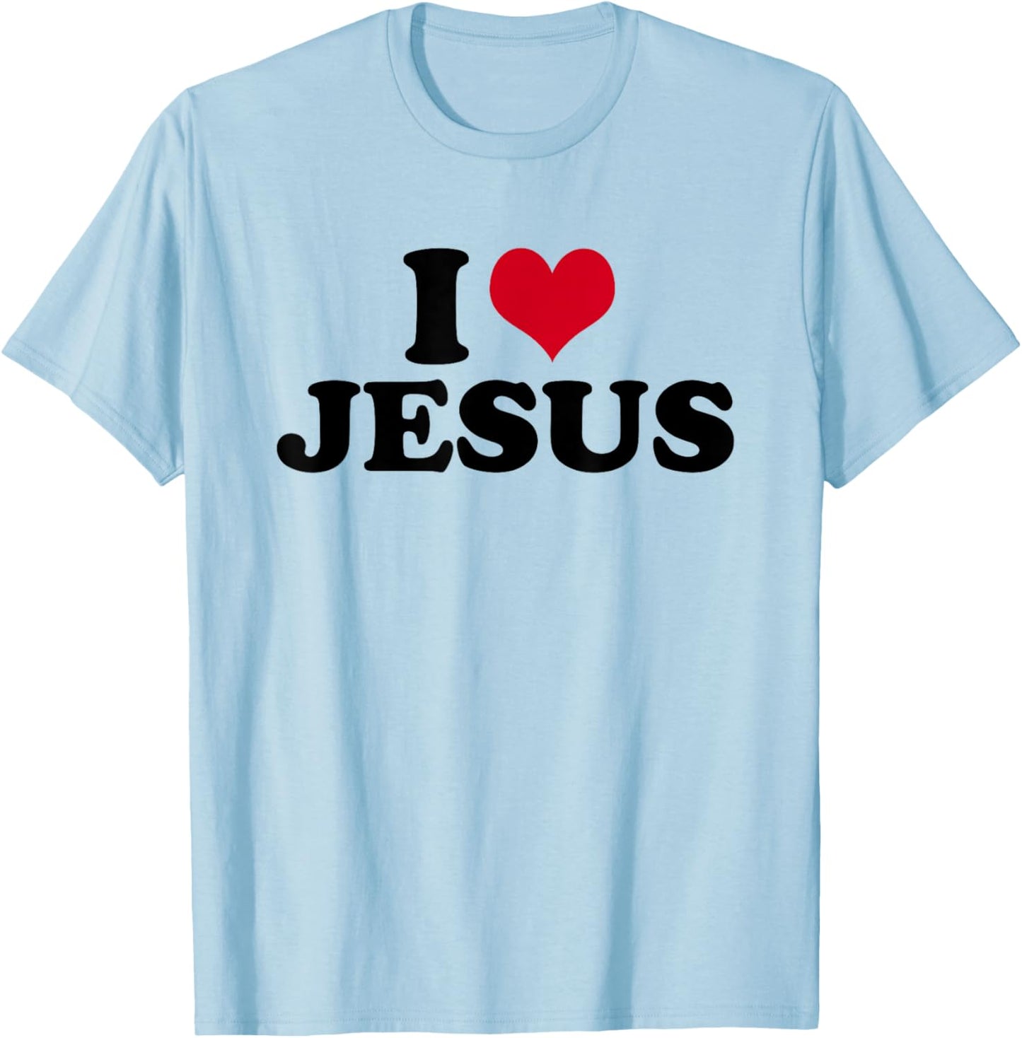I Love Jesus T-Shirt - T-Shirt | Light Blue