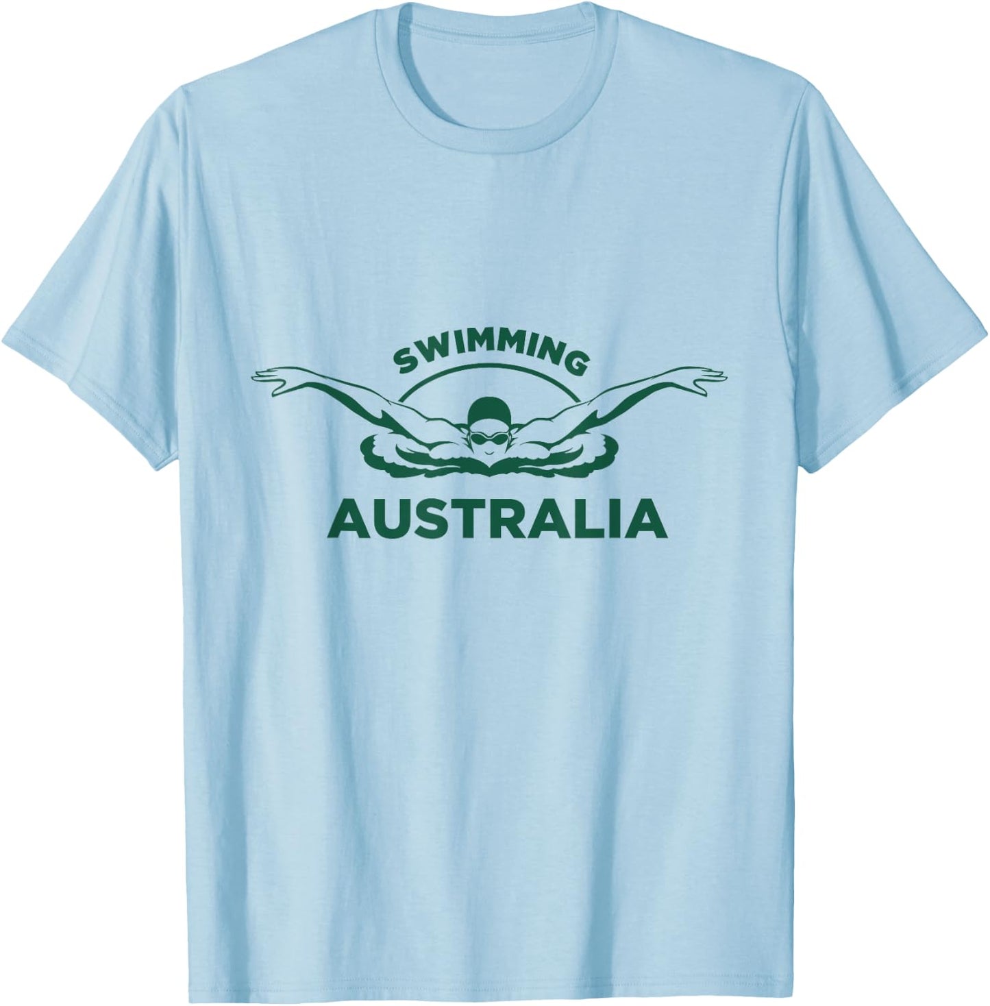Swimming Australia Support the Team Shirt Pool T-Shirt - T-Shirt | Light Blue