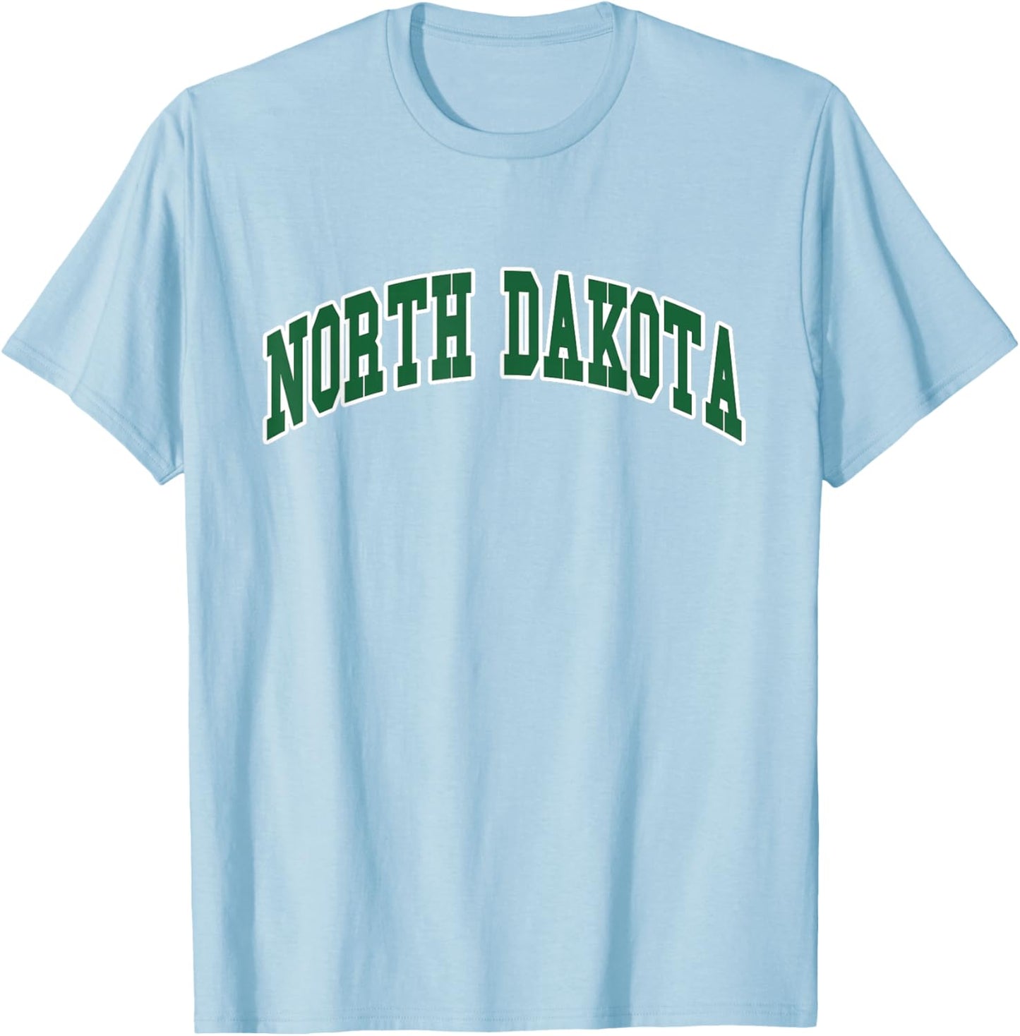 North Dakota - Throwback Design - Classic T-Shirt - T-Shirt | Light Blue