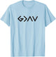 God is Faithful More Than Highs and Lows Christian Men Women T-Shirt - T-Shirt | Light Blue