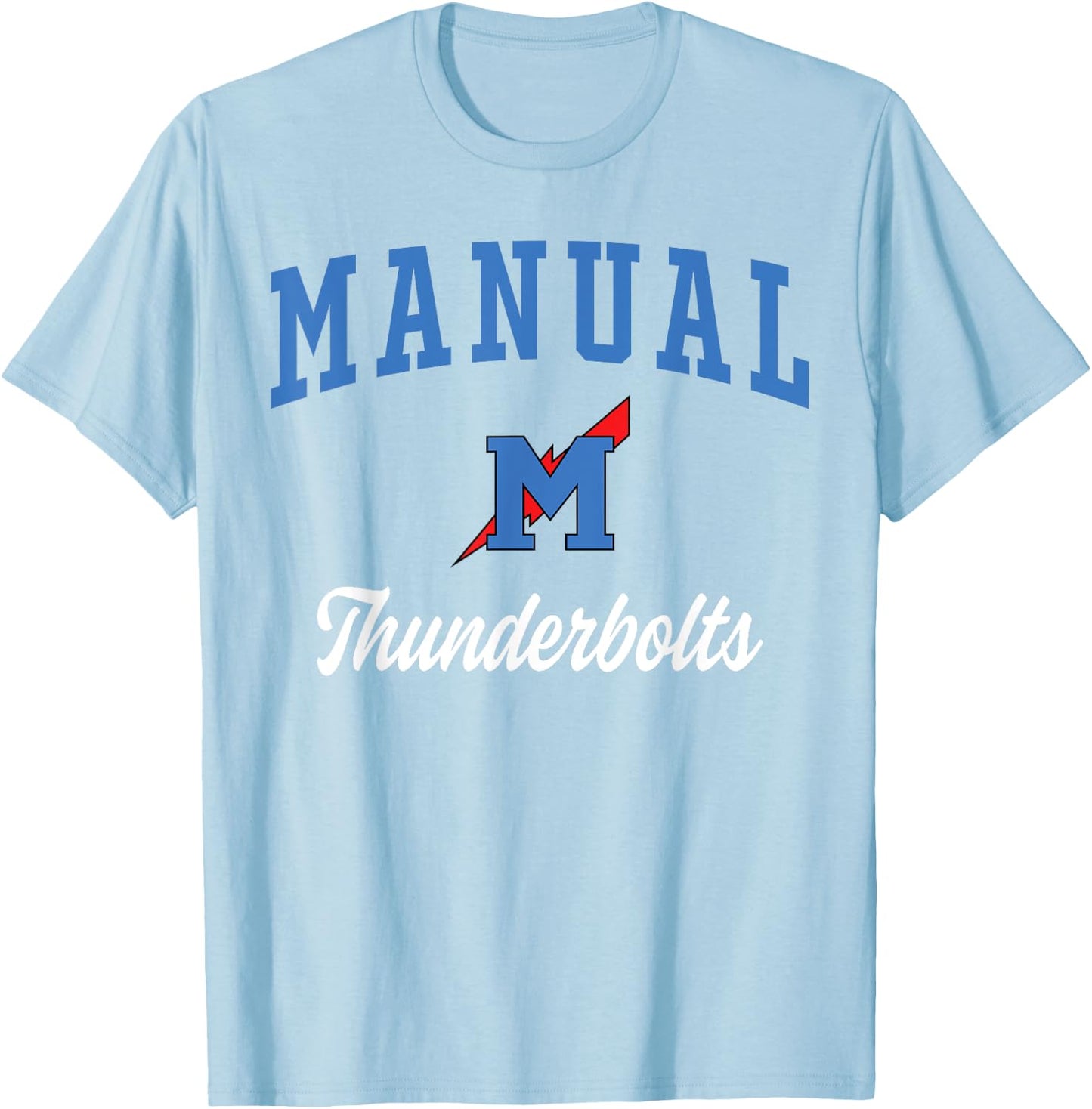 Manual High School Thunderbolts T-Shirt - T-Shirt | Light Blue