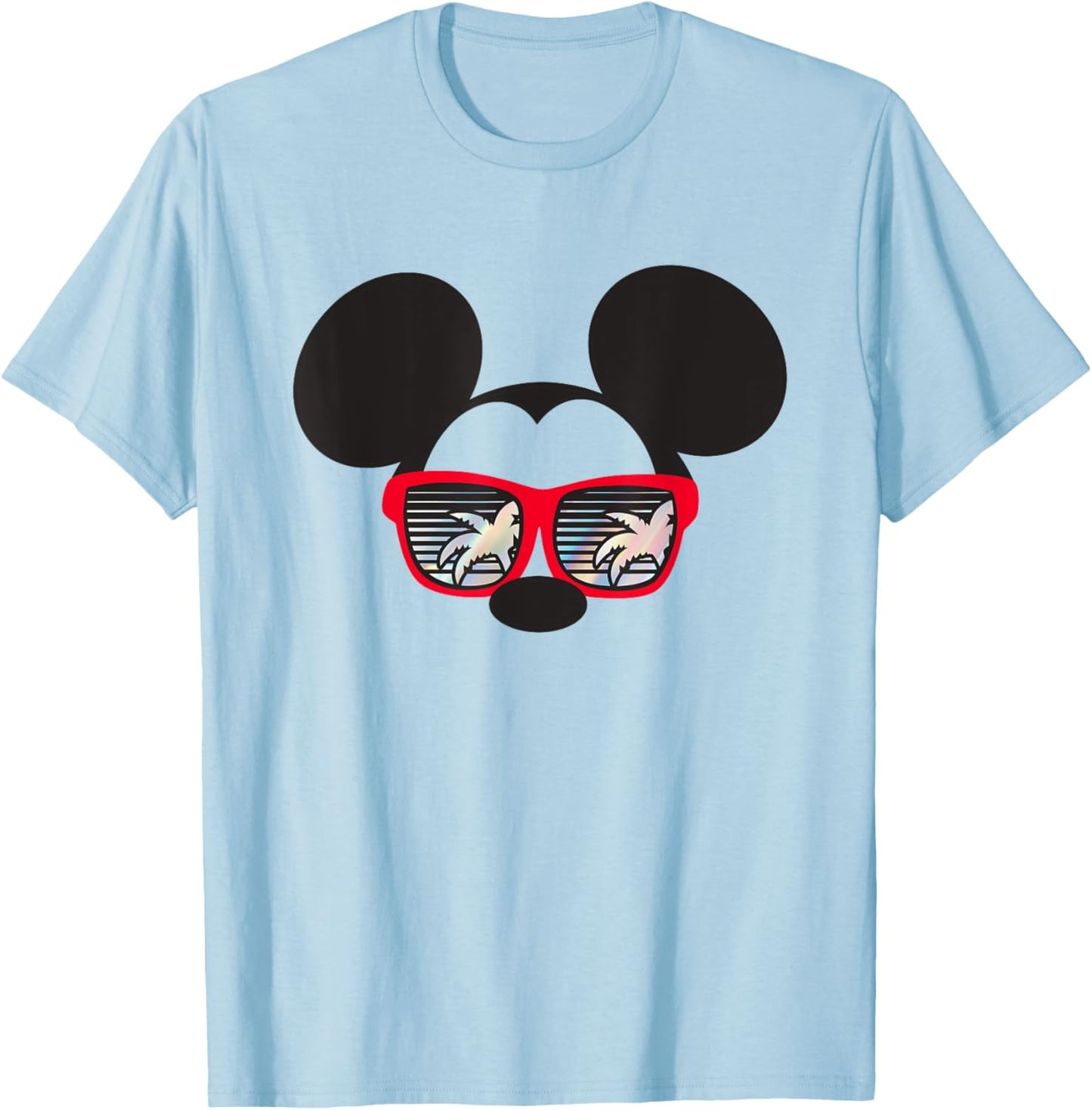 Disney Mickey and Friends Mickey Palm Summer Vibes T-Shirt - T-Shirt | Light Blue