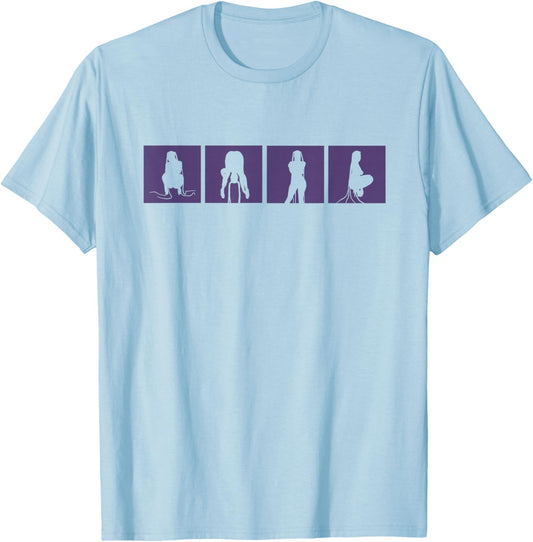 PARTYNEXTDOOR Silhouettes T-Shirt - T-Shirt | Light Blue