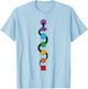 Kundalini Serpent Rising 7 Chakras Yoga - Kundalini Snake T-Shirt - T-Shirt | Light Blue