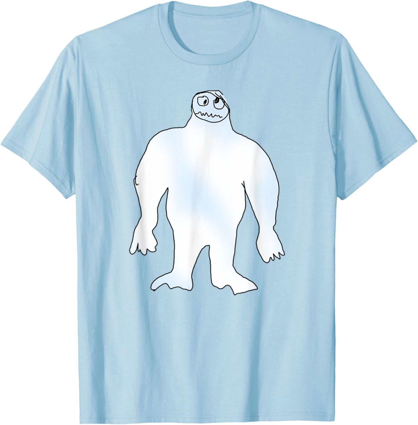 Funny Abominable Snow Monster Christmas Abominable Snowman T-Shirt - T-Shirt | Light Blue