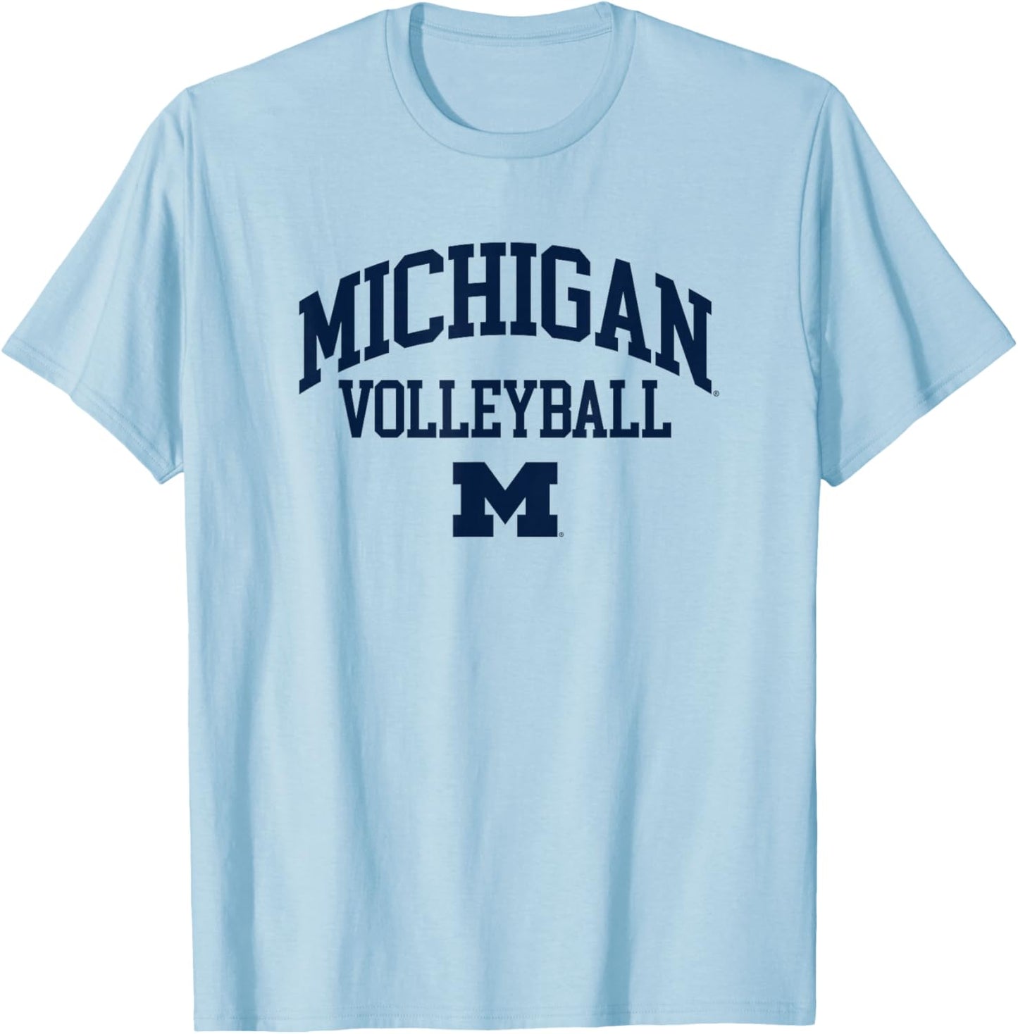 University of Michigan Wolverines Volleyball T-Shirt - T-Shirt | Light Blue