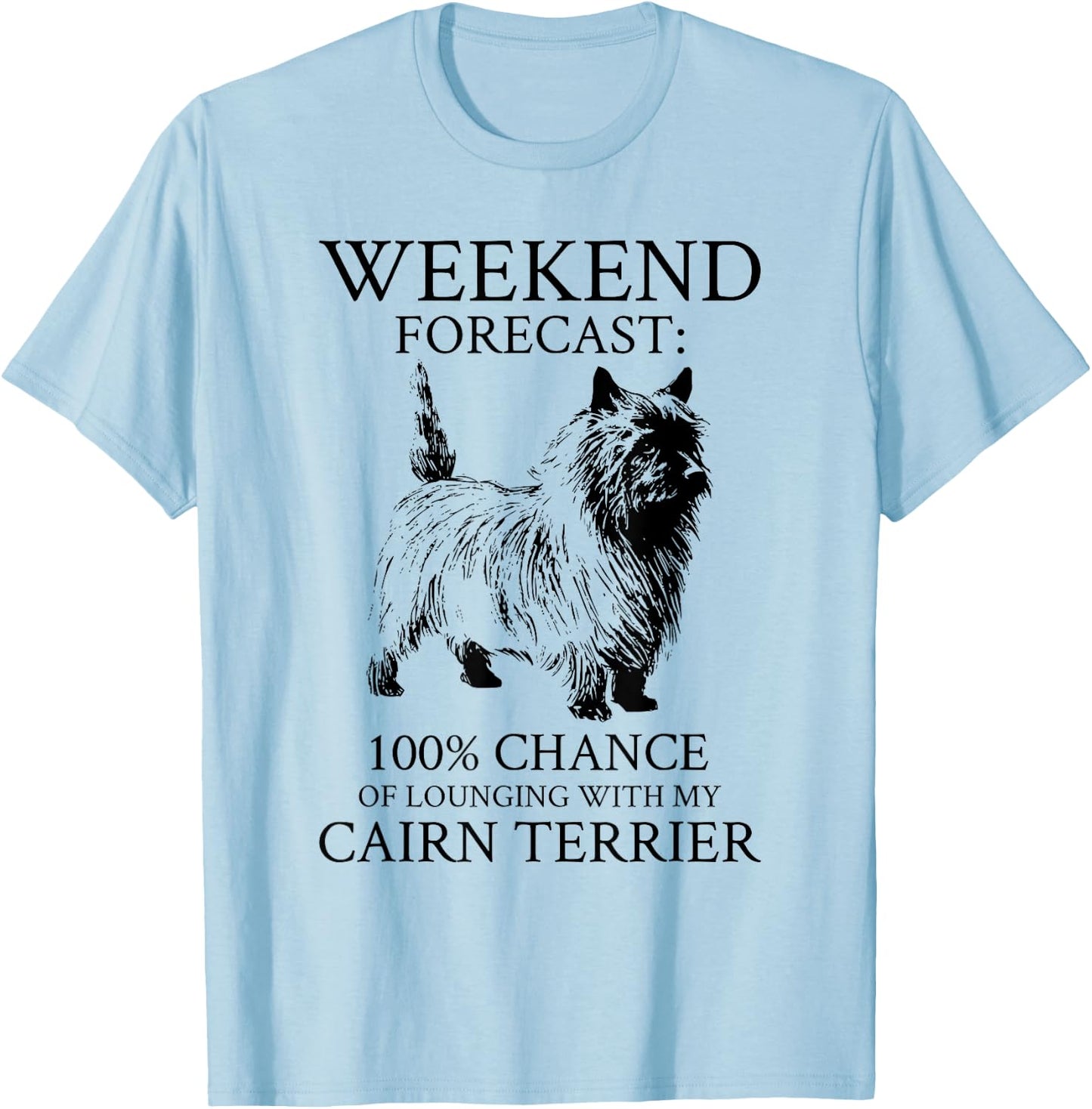 Cairn Terrier Dog T-Shirt - T-Shirt | Light Blue