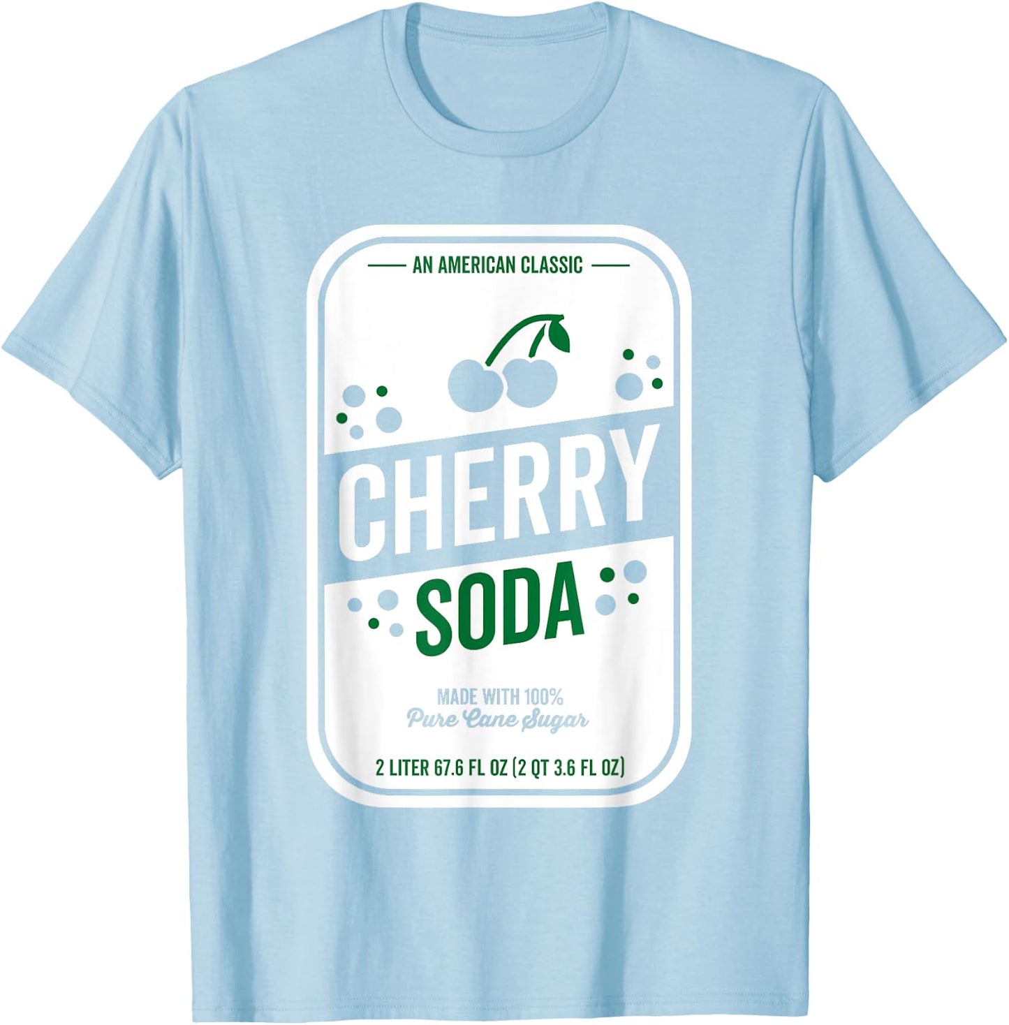 Soda Group Halloween Costume Cherry Soda T-Shirt - T-Shirt | Light Blue