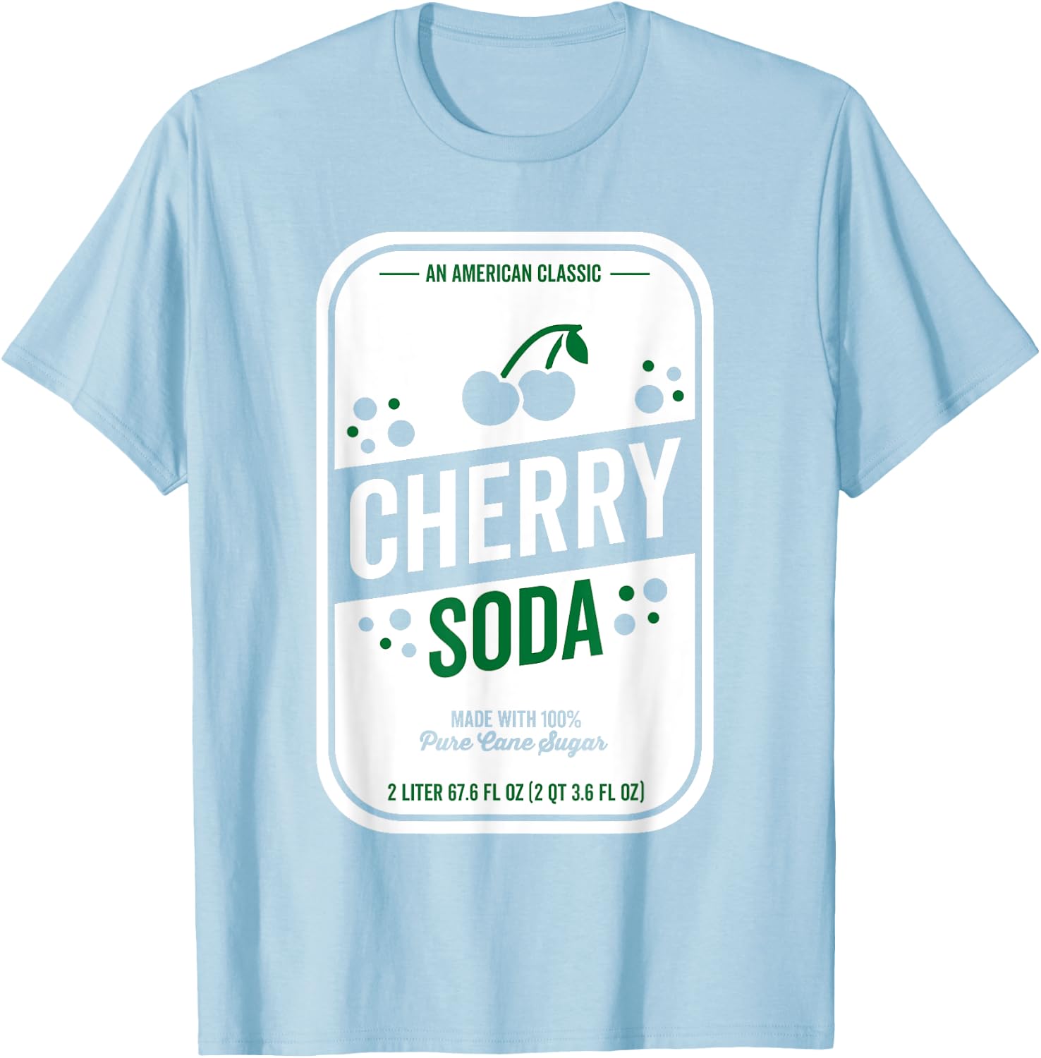 Soda Group Halloween Costume Cherry Soda T-Shirt - T-Shirt | Light Blue